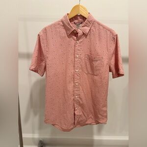 Faherty Faded Red Casual Button Down Movement Cotton Shirt